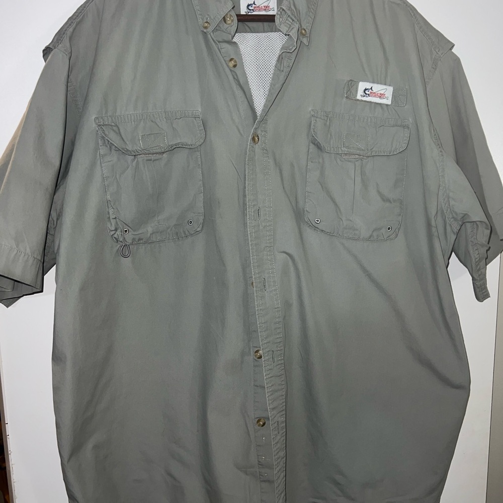 World Wide Sportsman button down T- shirt